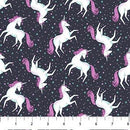 NCT Unicorn Dreams - 26842-98 Charcoal - Cotton Fabric