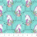 NCT Unicorn Dreams - 26843-64 Turquoise - Cotton Fabric