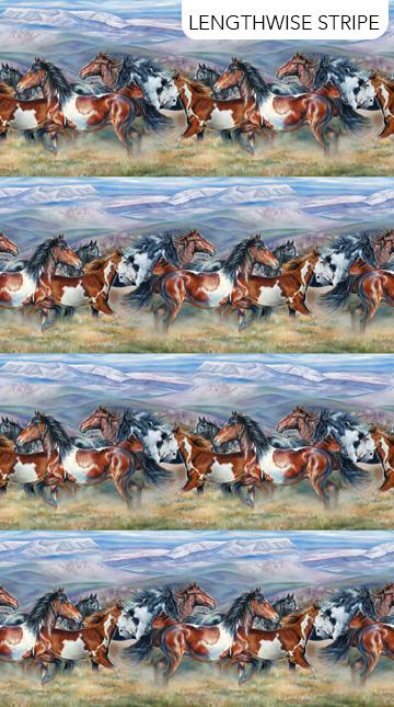 NCT Wild and Free - DP27601-42 Blue Multi - Cotton Fabric