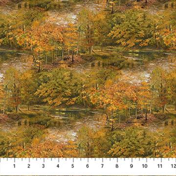 NCT Wilderness - Naturescapes - DP27788-37 Rust Multi - Cotton Fabric
