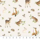 NCT Woodland Heart - DP28722-11 Cream Multi - Cotton Fabric
