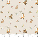 NCT Woodland Heart - DP28723-12 Beige Multi - Cotton Fabric