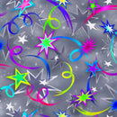 OASIS Rockin Out Rock Stars - 59-7571 Grey - Cotton Fabric