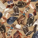 OASIS Round Up Hats & Boots - 59-7901 - Cotton Fabric