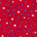 OASIS See America Stars On Red - 59-9132 - Cotton Fabric