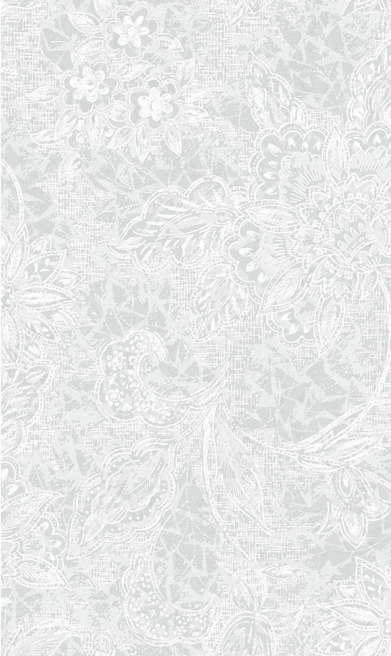 OASIS Shadows Jacquard Wide Back - 118" OA-18-308-03 White - Cotton Fabric