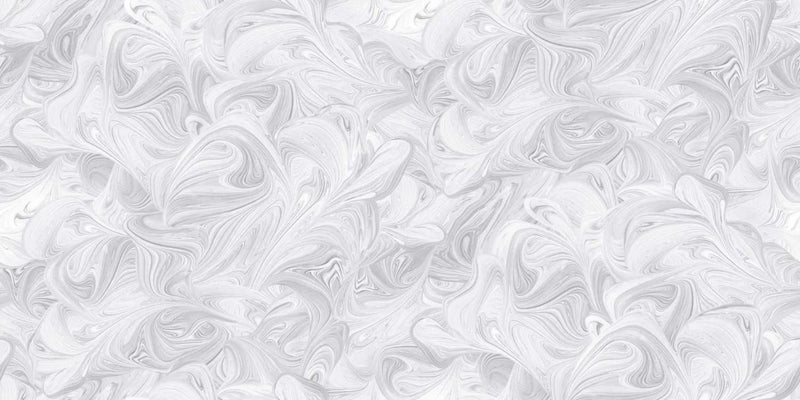 OASIS Swirls 118" - 766-03 Silver - Cotton Fabric
