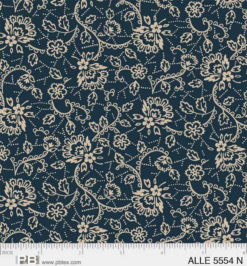 PB Allegiance Lacy Floral - 5554-N - Cotton Fabric