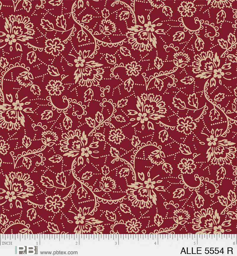 PB Allegiance Lacy Floral - 5554-R - Cotton Fabric