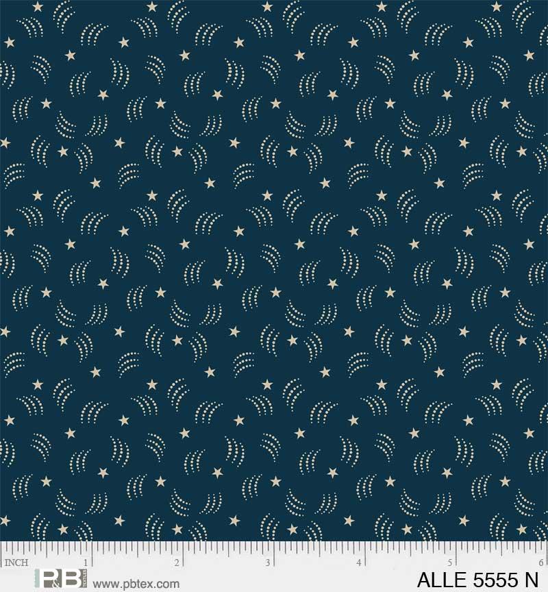 PB Allegiance Tossed Stars And Stripes - 5555-N - Cotton Fabric