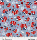 PB America The Beautiful Tossed FL - 5346-B - Cotton Fabric