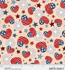 PB America The Beautiful Tossed FL - 5346-E - Cotton Fabric