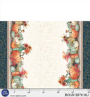 PB Bountiful Harvest Scene Double Border - 5879-MU - Cotton Fabric