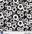 PB Crimson Royale Sketchy Flowers - 6066-K - Cotton Fabric