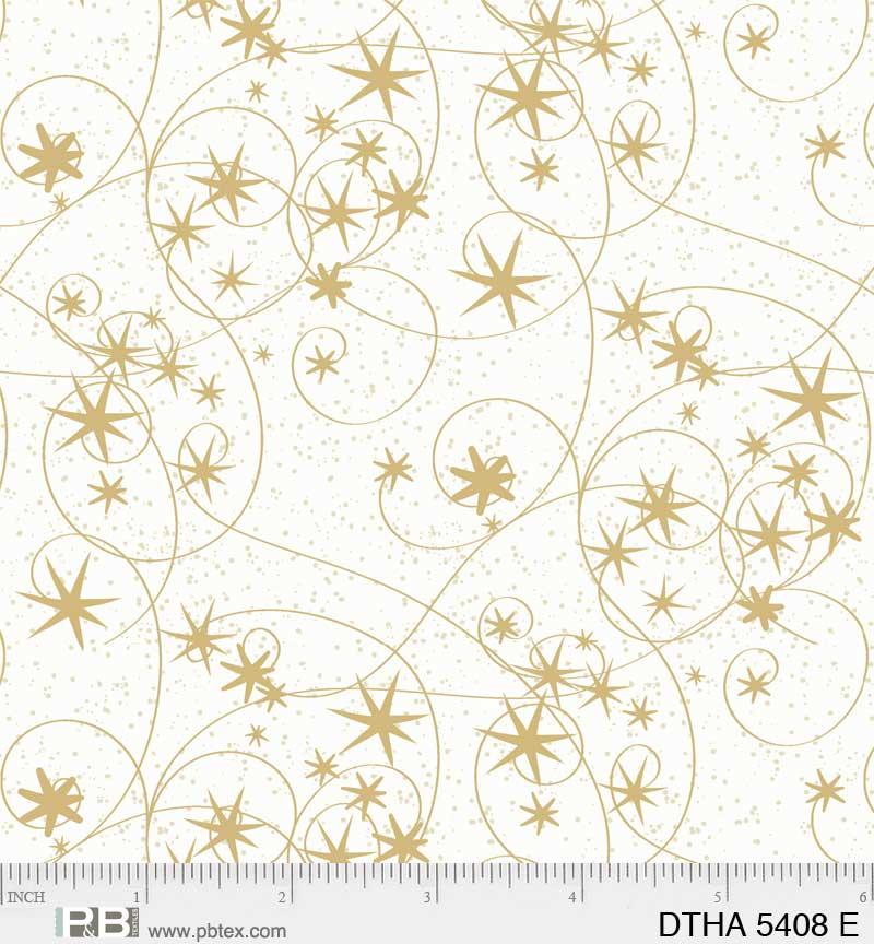 PB Deco The Halls Swirling Stars - 05408-E - Cotton Fabric