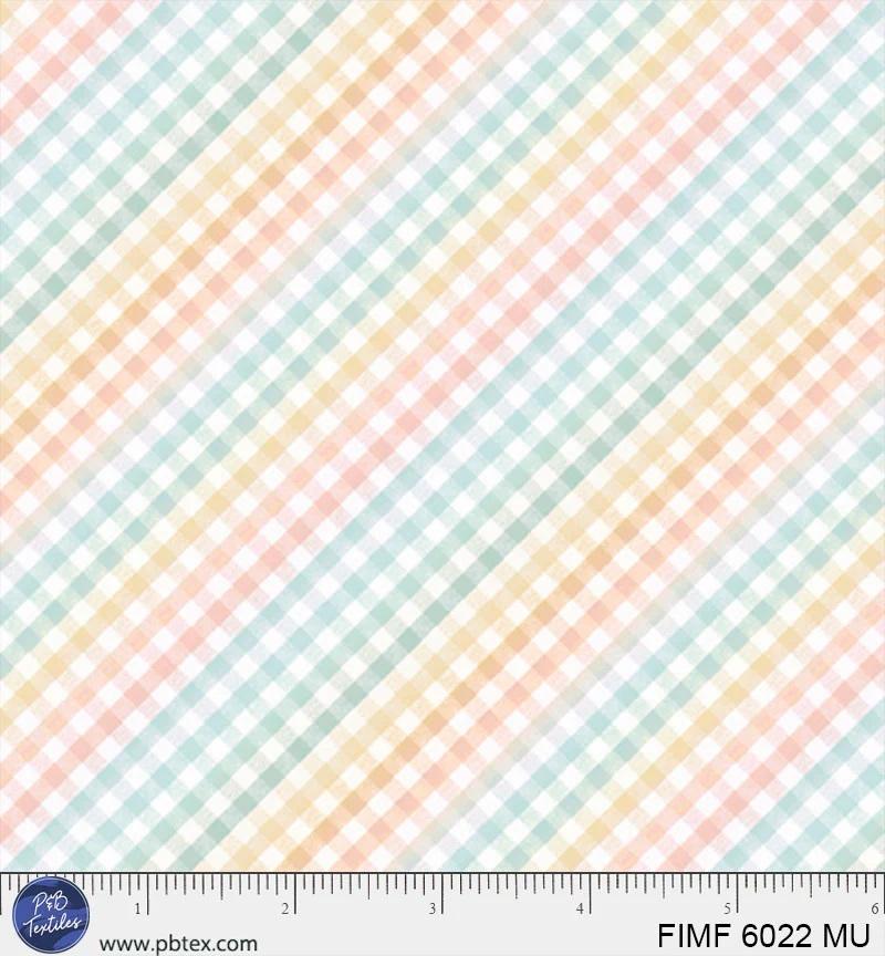 PB First Impressions Flannel Sweet Gingham - 6022-MU - Cotton Flannel Fabric