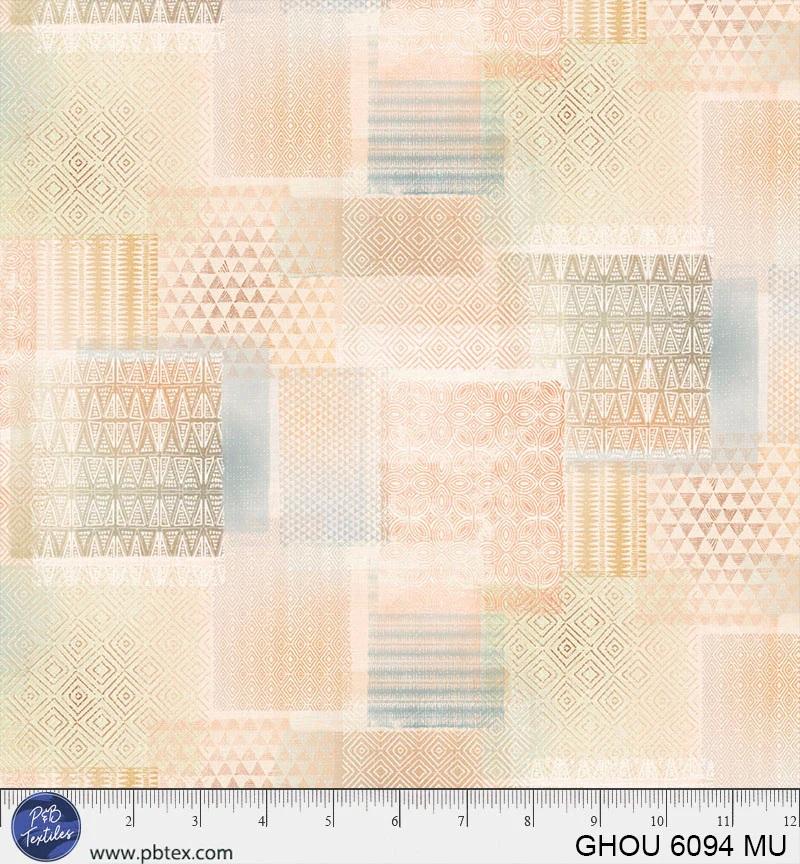 PB Golden Hour Patchwork Geo - 6094-MU - Cotton Fabric