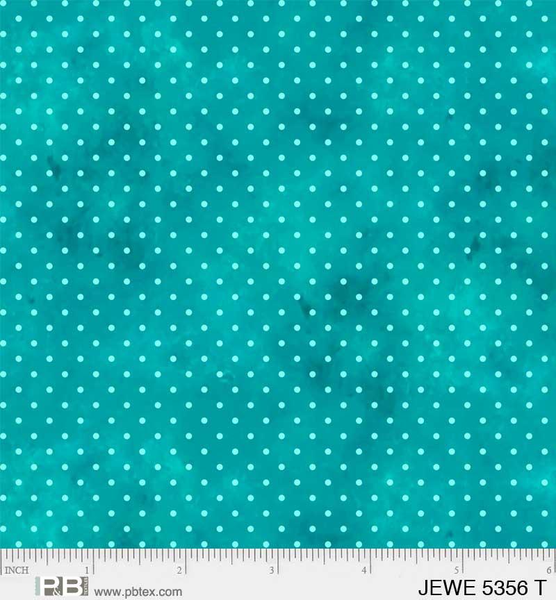 PB Jewel Dots - 5356-T Turquoise - Cotton Fabric