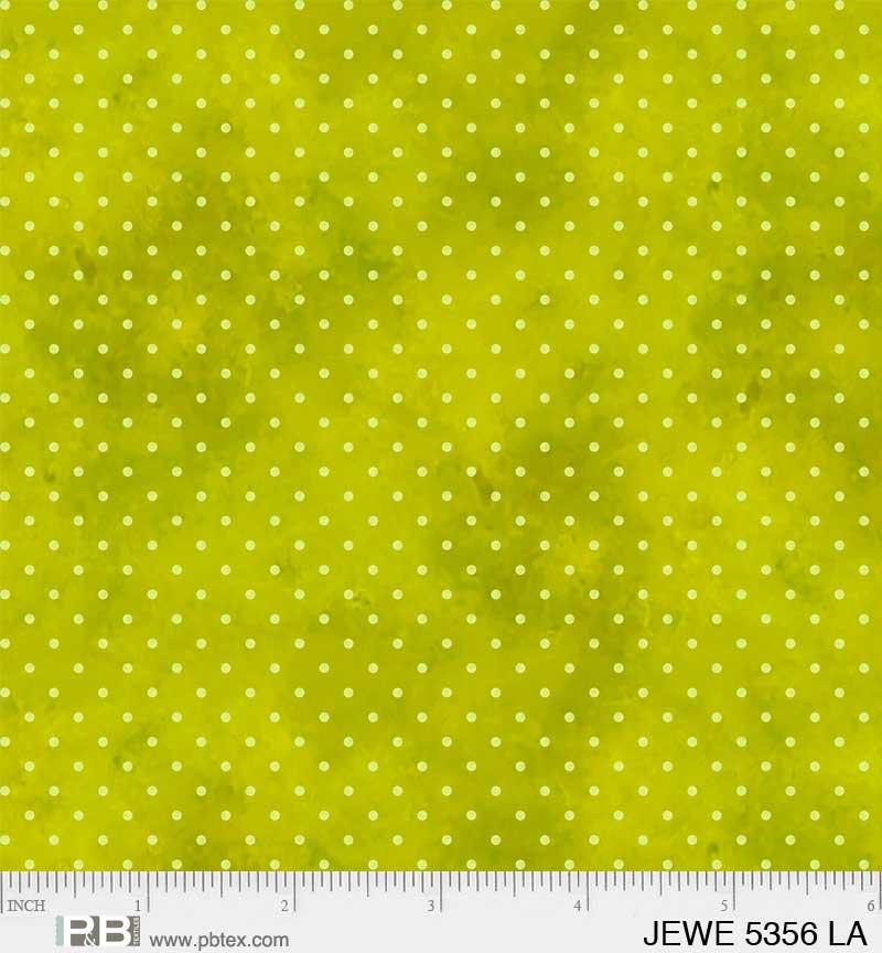 PB Jewel Pin Dot - 5356-LA Lime - Cotton Fabric