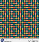 PB Peace, Love Pickleball Multi Diamonds - 6029-NMU - Cotton Fabric