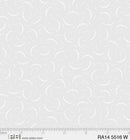 PB Ramblings Curved Dotty Lines - 5516-W White - Cotton Fabric