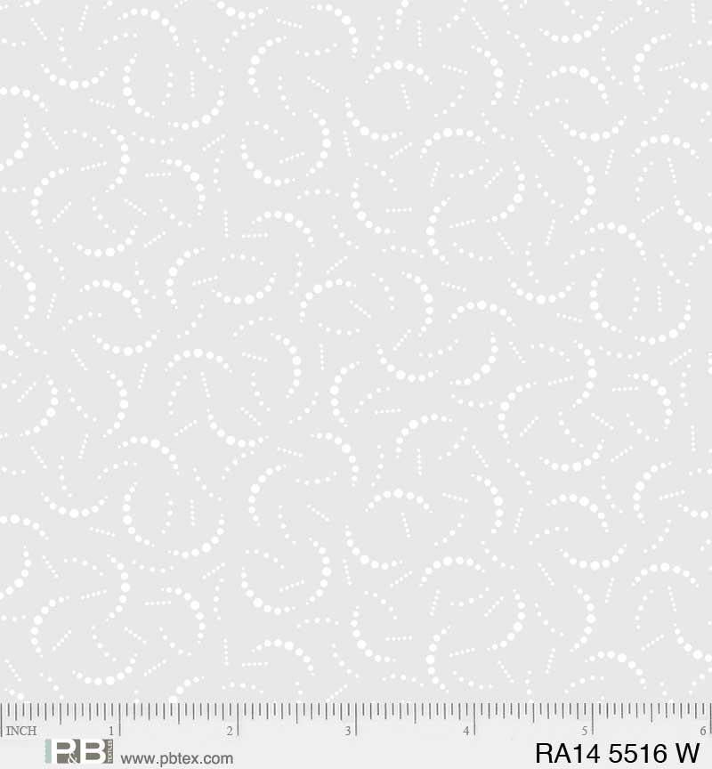 PB Ramblings Curved Dotty Lines - 5516-W - Cotton Fabric