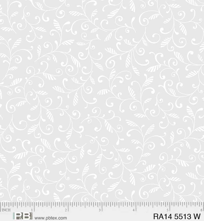 PB Ramblings Vine Scrolls - 5513-W - Cotton Fabric