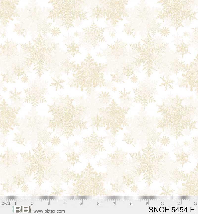 PB Snowfall Layered Snowflakes - 05454-E - Cotton Fabric