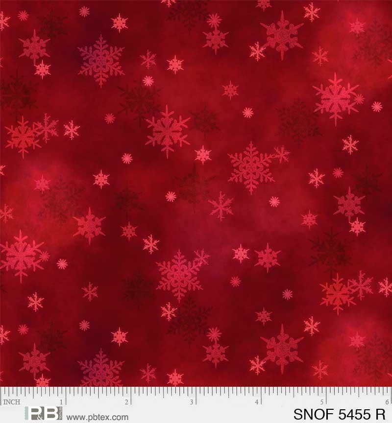 PB Snowfall Mini Snowflakes - 05455-R - Cotton Fabric