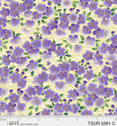 PB Tsuru Ditzy Flowers - 5261-C - Cotton Metallic Fabric