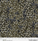 PB Tsuru Swirling Leaves - 5260-K - Cotton Metallic Fabric