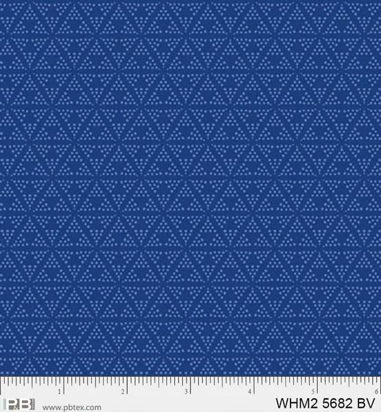 PB Whimsy II Dotty Triangles - 5682-BV - Cotton Fabric