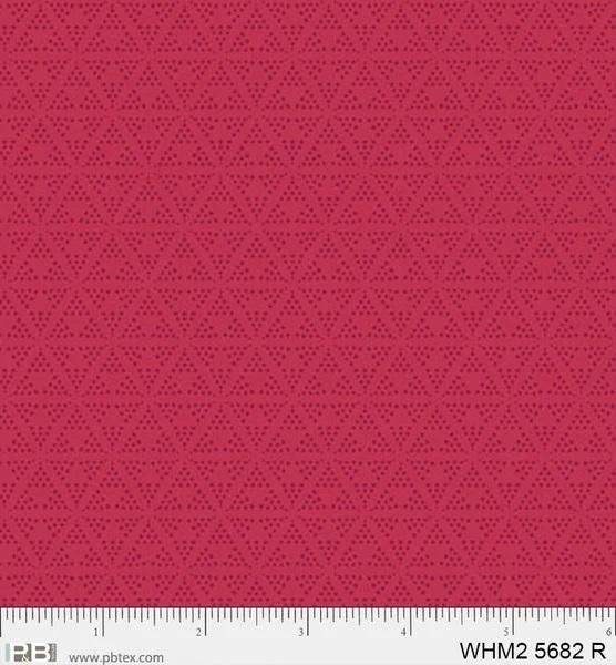 PB Whimsy II Dotty Triangles - 5682-R - Cotton Fabric