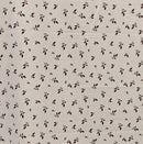 Poly Slub Linen Look - ET1013 Cream/Burgundy - Dress & Apparel Fabric