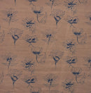 Poly Slub Linen Look - ET1014 Brown - Dress & Apparel Fabric