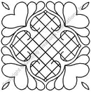 QCI 12" Heart Square Stencil - 650