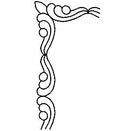 QCI 2" Scroll Border Stencil - NH235 - Notions
