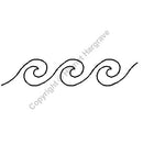 QCI 2" Wave Border Stencil - HH18
