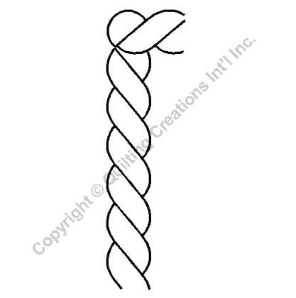 QCI 3" Rope Border W/ Corner Stencil - 66 - Notions