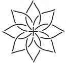 QCI 4" Continuous Flower Stencil - BJ36