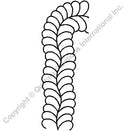 QCI 4" Feather Border Stencil - 640