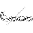 QCI 4" Heart & Feather Border Stencil - SF63