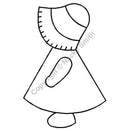 QCI 4" & 3" Sunbonnet Sue Stencil - NS58 - Notions