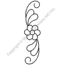 QCI 4" x 15" Flower Design Stencil - 563