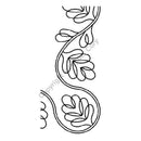 QCI 5 3/4 Inch C.L. Blackberry Vine Border Stencil - PC1025 - Notions