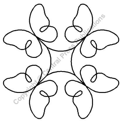 QCI 7" Butterfly Block Stencil - RB42