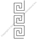 QCI Aztec Border Stencil 3" - 79
