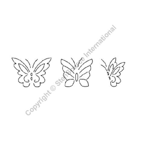 QCI Butterflies 3" Stencil - W1320