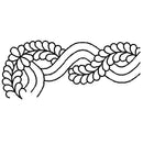 QCI Cable Feather Border Stencil - 854