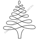 QCI 4" Christmas Tree Stencil - 895